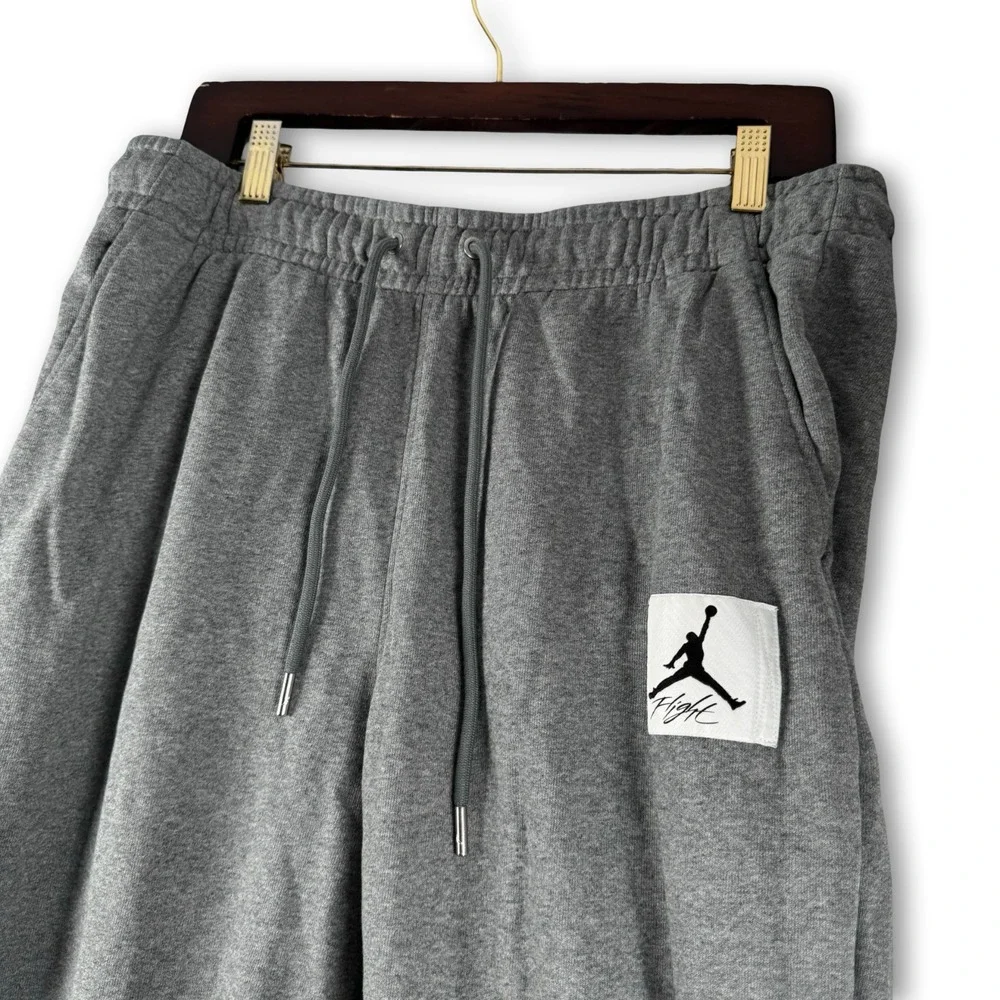 Jordan Nike Essential Fleece Pants Sweatpants Carbon Heather Sz L Large
